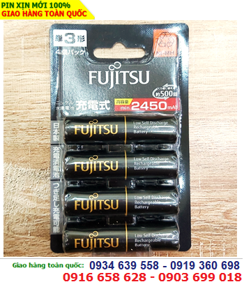 Pin tiểu sạc AA 1.2v Fujitsu HHR-3UTHCEX(4B) với dòng 2450mAh chính hãng Made in Japan